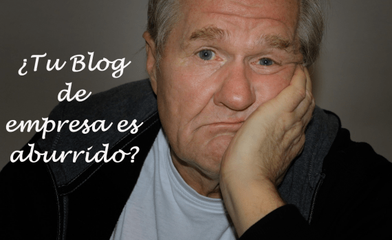blog de empresa aburrido