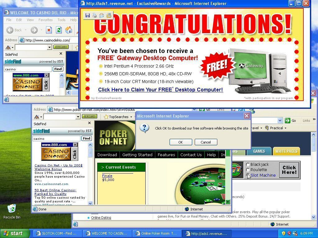 pop up windows